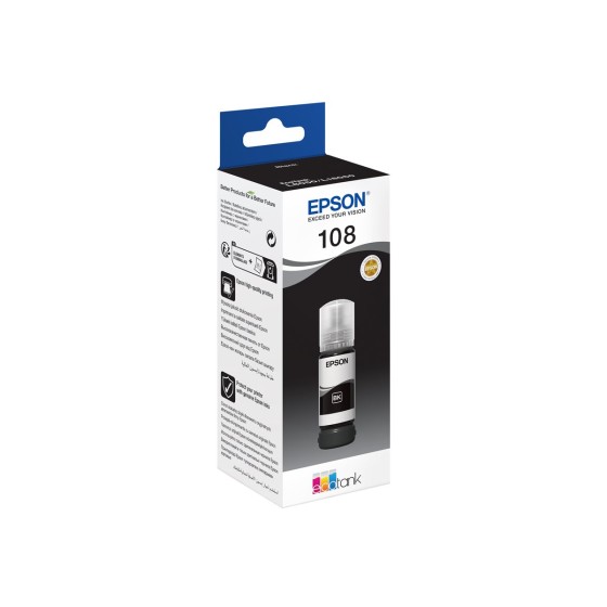 Epson Ecotank 108 (C13T09C14A) Black original tinta