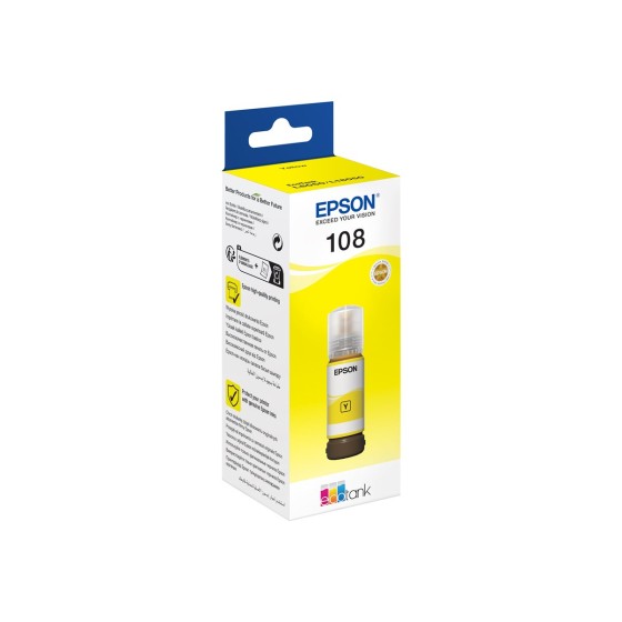 Epson Ecotank 108 (C13T09C44A) Yellow original tinta