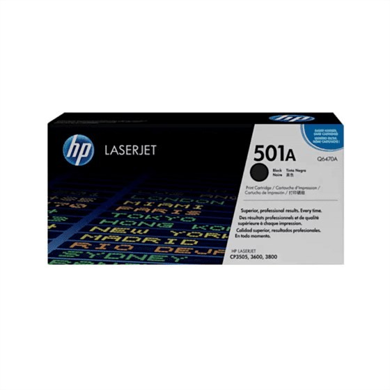 HP Q6470A / 501A Black original toner