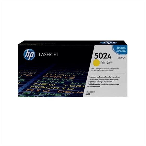 HP Q6472A / 502A Yellow original toner