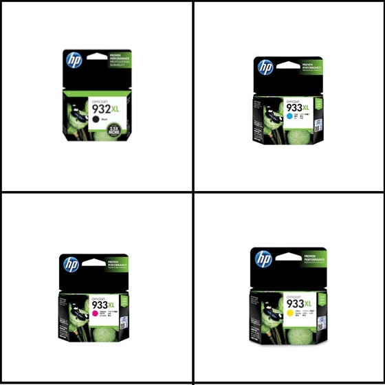 HP No.932XL BK + No.933XL C+M+Y