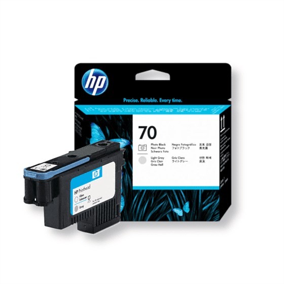 HP C9407A Printhead 70 Foto Black, Lt Grey