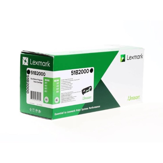 Lexmark 51B2000 za MS/MX317/417/517/617 2,5k Black original toner