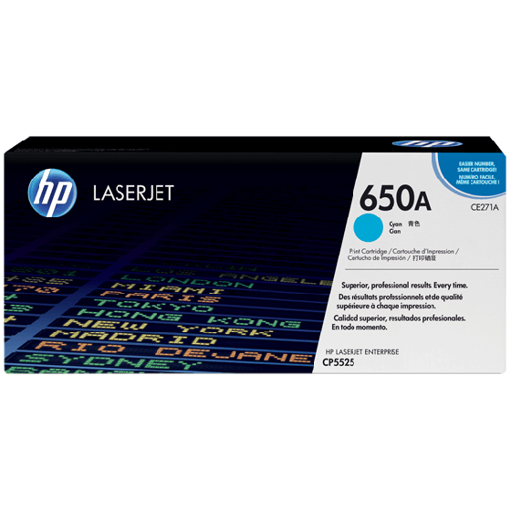 HP CE271A / 650A Cyan original toner