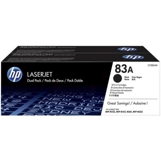 HP CF283AD / 83AD Dual Pack Black original toneri