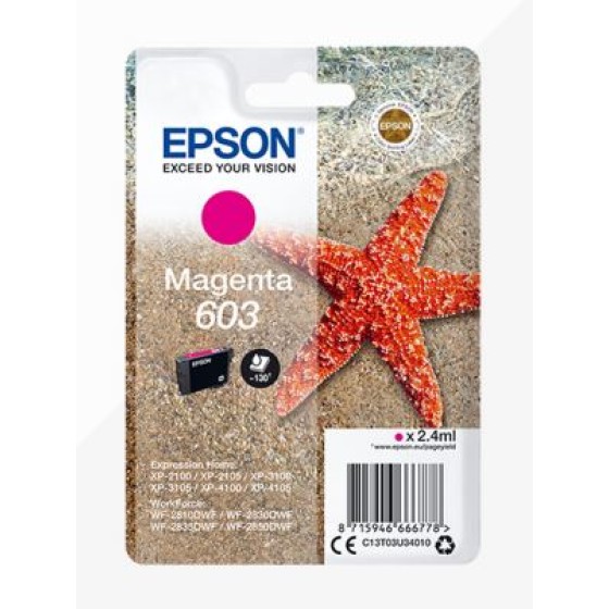 Epson 603 (C13T03U34010) Magenta original tinta