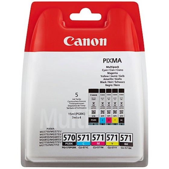 Canon PGI-570 + CL-571 BCMY Multipack (0372C006) original tinte