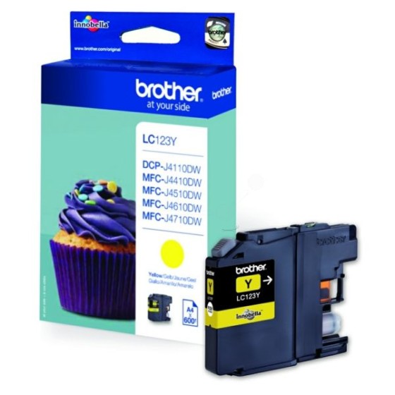 Brother LC-123 Yellow original tinta