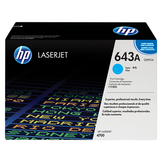 HP Q5951A / 643A Cyan original toner