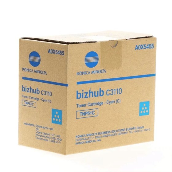 Konica Minolta TNP-51C (A0X5455) 5k Cyan original toner