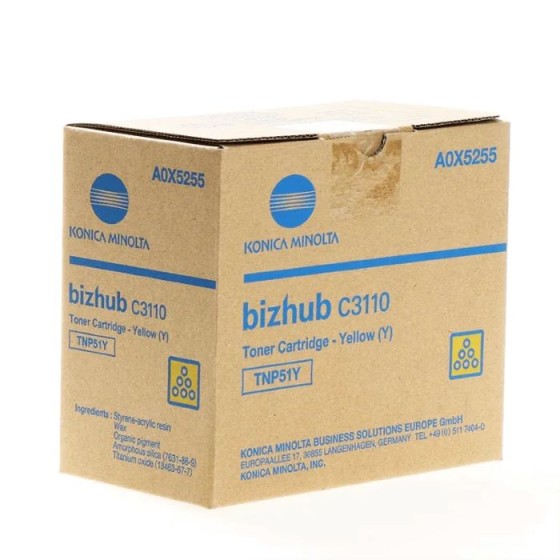 Konica Minolta TNP-51Y (A0X5255) 5k Yellow original toner