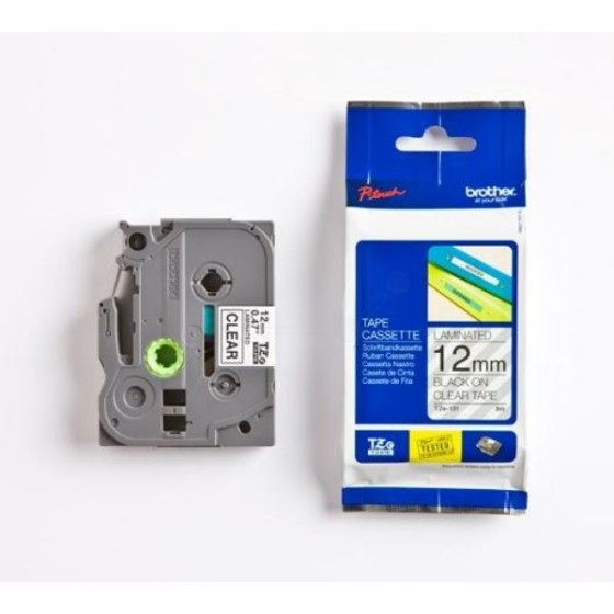 Brother TZE-131 crna na prozirno original ribbon